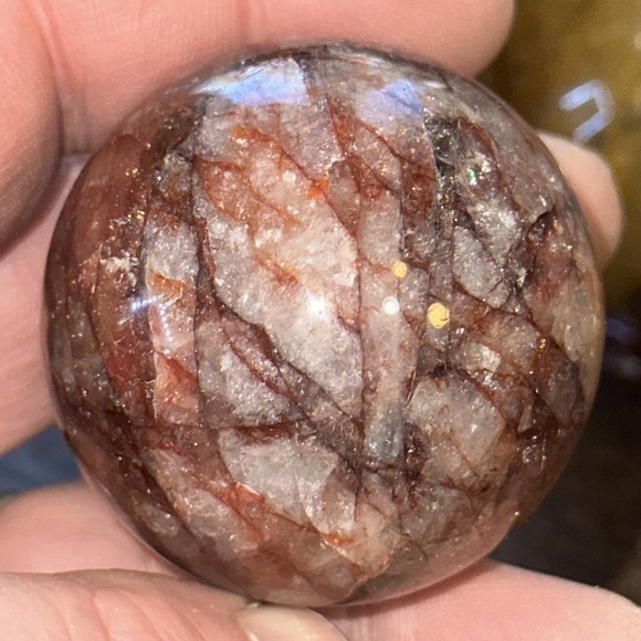 🎄SALE🎄Fire Quartz Crystal Sphere! - Picture 4 of 7